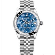 【Rolex 勞力士】Lady-Datejust 278344RBR 稀有藍色小花面 31mm