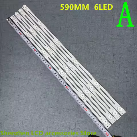590mm LED Backlight strip 6LED/7LED/8LED 3V/6V For 32'' LCD TV 6v Changhong Konka Skyworth NEW Haier