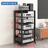 H-J Weiyiya Amplifier Rack Mobile Printing Storage Table Amplifier Rack Mixer Home Theater Storage RackCDLiner Cabinet L