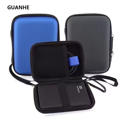 GUANHE 2.5"Hard Drive Cases bag Shockproof Waterproof HDD Bag For Seagate Slim Hard Disk Backup Plus