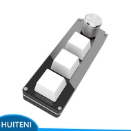 Mini Keyboard USB Wired RGB Mechanical Keypad Compact 3 Key Mini Keyboard With Knob Customizable Fun