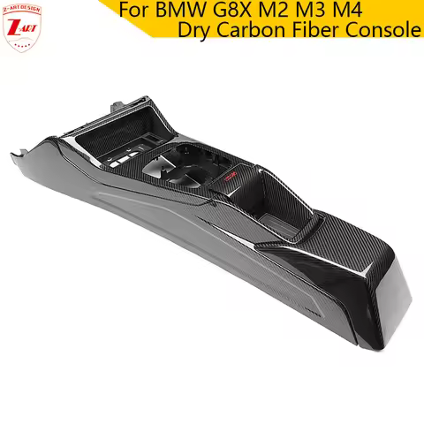 Z-ART G8X M2 M3 M4 Dry Carbon Fiber Center Console For BMW G87 Prepreg Carbon Fiber Console For BMW 