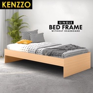 KENZZO : Single Pull Out Bed Frame / Wooden Single Bed Frame / Wooden bed frame / Single Bed fame wi