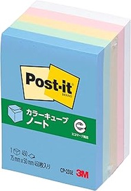 3M Color Cube Super Value Pack Notebook, 5 Pastel Colors, 7.5 x 5.0 cm CP-23SE