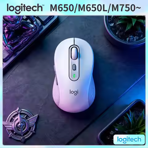 Logitech M650/M650L Signature Mouse - Wireless, Recycled Plastic Components, SmartWheel Scrolling, 4