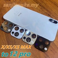 Compatible for iphone X/XS Change to iphone 12 pro fake lens cover / XS max Change to iphone 12 pro 