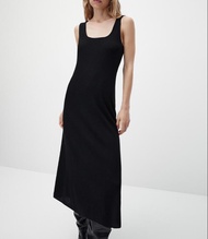 European And American Womens In Stock Strap Rib Knit Simple Wind Waist Slim Stretch Dress Sleeveless