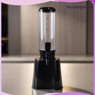 [LacooppiaMY] Beer Column Dispenser Transparent Design Tabletop Beer Dispenser Black Finish