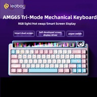 Vistas  LEOBOG AMG65 Mechanical Keyboard TFT Screen Wireless 2.4g Bluetooth Three-mode Hot-swap E-sp