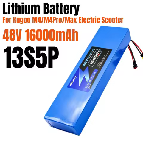13S5P 48V 16000mAh 18650 rechargeable Lithium ion Battery Pack for Kugoo M4/M4Pro/ M5/M5Pro Electric