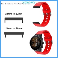 Metal Smartwatch Band Connector Adapter 24mm to 22mm/20mm for Suunto7/9/D5i