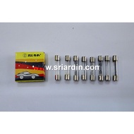Universal 5.5mm x 30mm Glass Tube Fuse - 5A / 7.5A / 10A / 15A / 20A / 25A / 30A / 35A