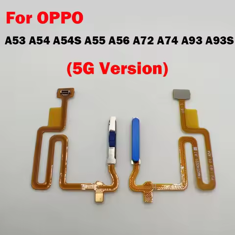 For OPPO A53 A54 A54S A55 A56 A72 A74 A93 A93S 5G Power Button Side Key Switch Touch ID Home Fingerp