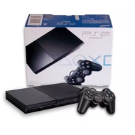 PS2 Sony PlayStation 2 Original Slim Set (Free 10 Games,64mb Memory Card,Controllers)