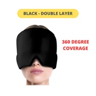 【Double layer】Migraine Relief Cap Gel Reusable Headache Migrain Hat Head Fever Ice Pack Tension Reli
