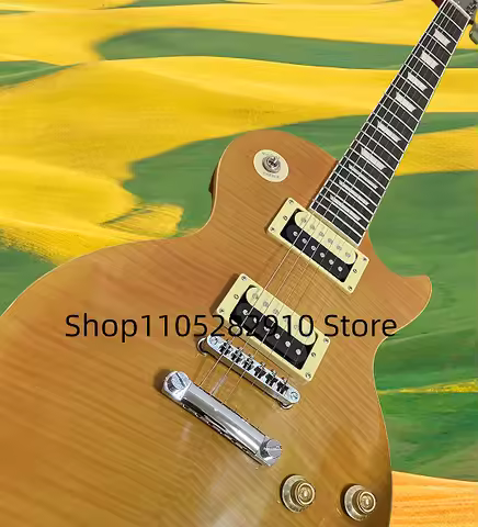 (25-35 days Delivey) 6string rosewood fretboard cu.sto.m Flame Maple Sta.nda.rd Electric Guitar ZXx0