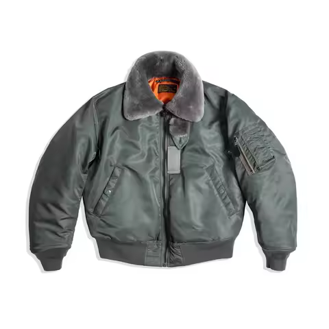 Red Tornado Type B-15D Bomber Jacket WWII Air Force Pilot Jacket Winter Men's Insulated Coat