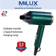 Milux 1300W Foldable Hair Dryer Pengering Rambut MHD-1300
