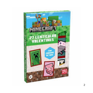 Minecraft - Minecraft 27張 3D Lenticular 閃卡 | 派對禮物咭 |獎勵小禮物 | 學校 交換禮物 | 平行進口