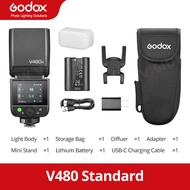 Godox V480แฟลช TTL แสงแฟลช2.4G ไฟฉายสปีดไลท์แบบไร้สายบนอุปกรณ์เสริมไฟถ่ายรูปสำหรับ Canon Sony Nikon 