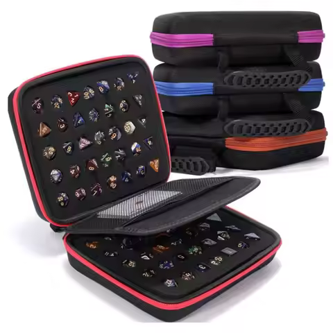 New Hot Dnd Tray Handheld Dice Case Bag for Dungeons & Dragons Board Games Carrying Cover with Parti