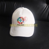 Topi Jaring Sdgs Logo Sdgs Desa Kemendesa Topi Anti Panas