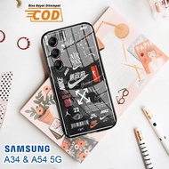 Softcase Glass Kaca SAMSUNG A34 & SAMSUNG A54 (5G) - Case Handphone SAMSUNG A34 & SAMSUNG A54 (5G) [