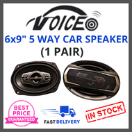 Voice 6x9" Inch 5 way Car Speaker (2pcs/set) car coaxial audio