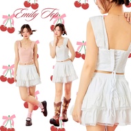 Perchta.boutique : Emily Corset เสื้อคอร์เซตลายดอกไม้ใส่ได้สองแบบ