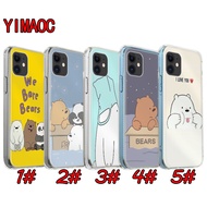 for iPhone SE 2020 12 Mini 13 Pro Max TPU soft Case 10PU cute we bare bears