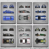 Blueprints V poster Caterham Cobra Racing Plane Graphic Canvas Printing Poster Poster Wall Art Decor