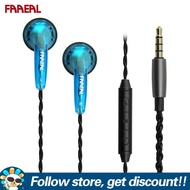 FAAEAL Iris 1.0/2.0หูฟังแบบมีสายหูฟังอินเอียร์3.5มม. หูฟังพร้อมไมโครโฟน32Ohm DIY MX500เสียงเบสหูฟังส