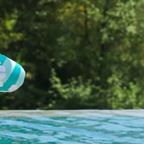 U Shaped Inflatable Swim Ring Multifunctional Swimming Ring Hammock Foldable Floating Platform Neck 