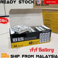New Ultra Battery 1 Box 40pcs Battery 1.5v Size AA Bateri