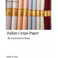 Italian crepe Paper by Cartotecnica Rossi made in Italy (140 gms, 180 gms, 60 gms) Italian crepe Paper Italy crepe Paper made in Italy Cartotecnica Rossi