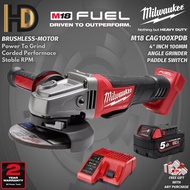 Milwaukee M18 CAG100XPDB Fuel 4" Angle Grinder With Paddle Switch