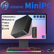 Local warranty Portable Mini PC Gamer Intel Core i9 8950HK Windows 11 Computer 16GB DDR4 512GB 1TB/2