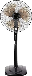 MISTRAL MSF1800R Stand Fan with Remote,18 Inches, Black