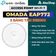 [BE9300-BE5000] TP-Link Omada EAP772 - EAP723 | Access Point Wifi 7 Ceiling Mount BE9300, BE5000 TP 