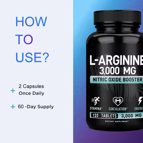 L Arginine 3000mg for Men Women, Muscle Mass Supplement for Endurance, Energy and Heart Health Suppo