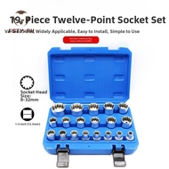 12 Point Socket Set Precise Fitment 12-point Grip Design Superior Strength