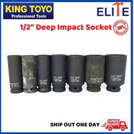 King Toyo 1/2" Deep Impact Socket (6pt & 12pt) 28mm - 38mm