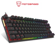 MotoSpeed BK75 RGB Gaming Keyboard | Wired/Bluetooth, Short Keycap Design with 87keys