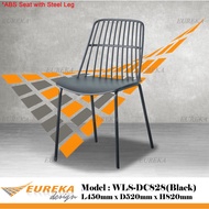 EUREKA 1.5ft Simple Plastic Seat Cafe Chair w/ Steel Leg (Delivery & Installation Within Klang Valle