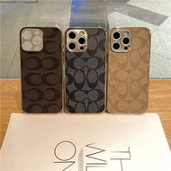 Plain Leather Phone Case iPhone 16E 16 15 14 13 iPhone16 iPhone16E iPhone15 iPhone14 iPhone13 Plus P