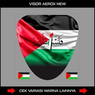 Aerox VISOR DECAL NEW / YAMAHA AEROX VISOR STICKER / PALESTINE / NEW WINDSHELD AEROX STICKER 2020 - 