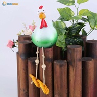 Resin Garden Chick Sculptures Ornament Funny Garden Plug Chicken Sculpture Handicrafts Holiday Gift Home Decor for Backyard