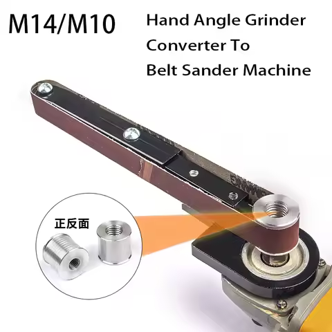 Mini Electric Belt Sander Hand Angle Grinder Converter To Belt Sander Machine With 2Pc Sand Belt