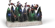 Konstsmide 4176-000 LED Scenery "Christmas Sledge Over the Forest" with 6h Timer, 32 Colourful Diode