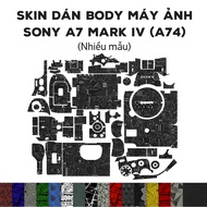 Sony A7 Mark IV (A74) camera Skin (Many models) | 3M embossed Film | Custom ON REQUEST